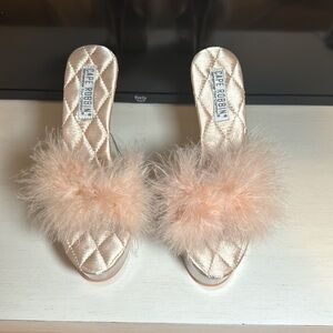 Fluffy brand platform heels